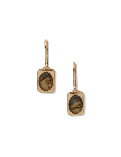 New Anne Klein Stone Drop Earrings