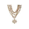 Shop Anne Klein Stones And Faux Coco Pearl Statement Necklace