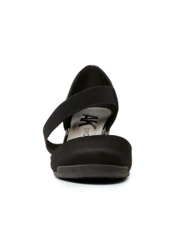 Cheap Anne Klein Tara Strap D'Orsay Wedge Black Multi Fabric