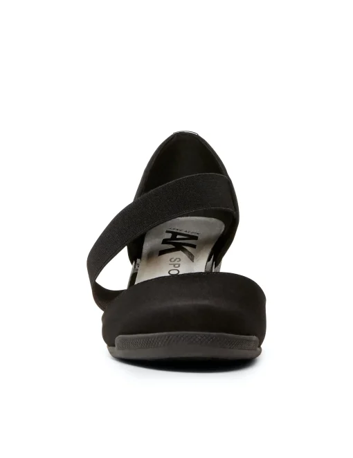 Cheap Anne Klein Tara Strap D'Orsay Wedge Black Multi Fabric