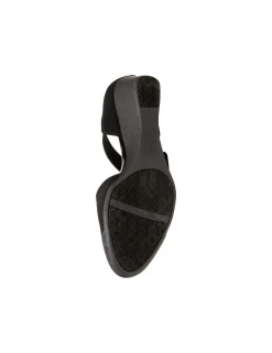 Cheap Anne Klein Tara Strap D'Orsay Wedge Black Multi Fabric