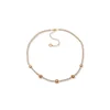 Discount Anne Klein Tennis Necklace With Stationed Flowers