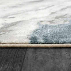 Best Sale Anne Klein The Artisan Modern Abstract Rug Collection Grey/Ivory/Blue