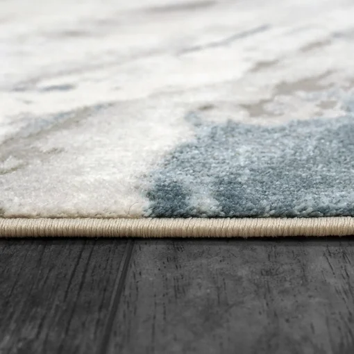 Best Sale Anne Klein The Artisan Modern Abstract Rug Collection Grey/Ivory/Blue