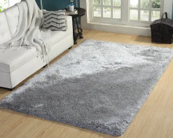 Shop Anne Klein The Exquisite Solid Rug Collection Grey