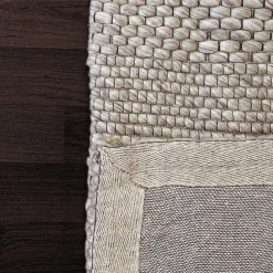 Fashion Anne Klein The Helena Contemporary Striped Rug Collection Natural Grey