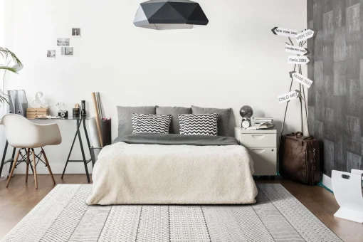 Best Anne Klein The Inscribe Contemporary Rug Collection Ivory/Grey