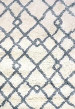 Hot Anne Klein The Printed Posh Contemporary Rug Collection Ivory/Blue