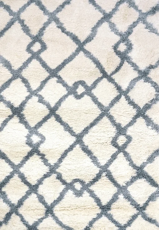 Hot Anne Klein The Printed Posh Contemporary Rug Collection Ivory/Blue