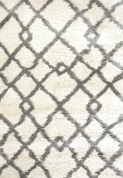 Cheap Anne Klein The Printed Posh Contemporary Rug Collection Ivory/Light Grey