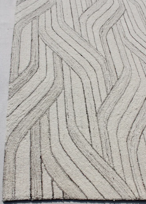 Best Sale Anne Klein The Seville Modern Rug Collection Ivory/Natural