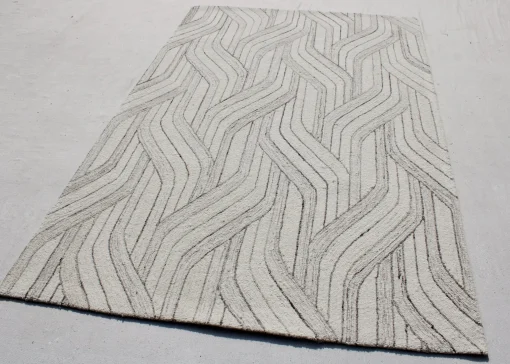 Best Sale Anne Klein The Seville Modern Rug Collection Ivory/Natural