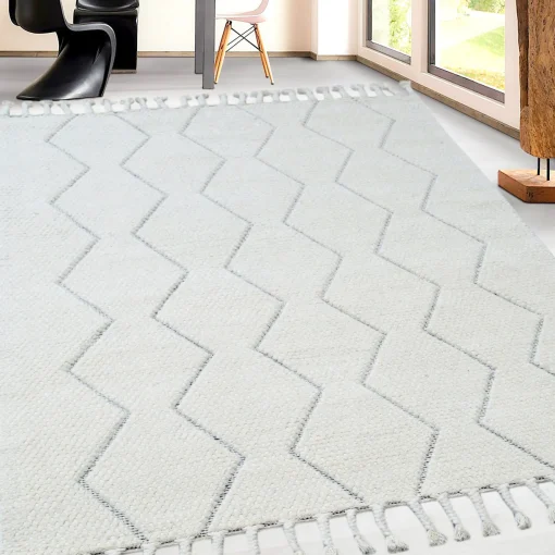 Hot Anne Klein The Valencia Modern Rug Collection Ivory/Black