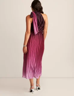 Flash Sale Anne Klein Tie Neck Halter Midi Dress Miro Multi