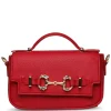 Cheap Anne Klein Top Handle Flap Crossbody With Embellished Horse Bit Detailing