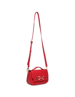 Cheap Anne Klein Top Handle Flap Crossbody With Embellished Horse Bit Detailing