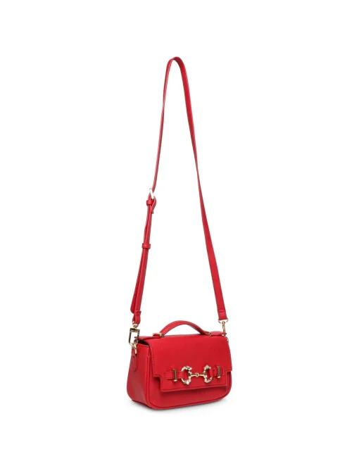 Cheap Anne Klein Top Handle Flap Crossbody With Embellished Horse Bit Detailing