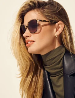 Best Anne Klein Tortoise Cat-Eye Sunglasses