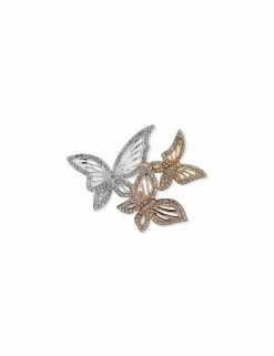 Outlet Anne Klein Trio Crystal Butterfly Brooch