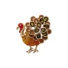 Shop Anne Klein Turkey Brooch In Gift Box