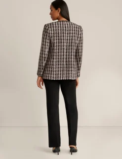 Outlet Anne Klein Tweed Cardigan Jacket