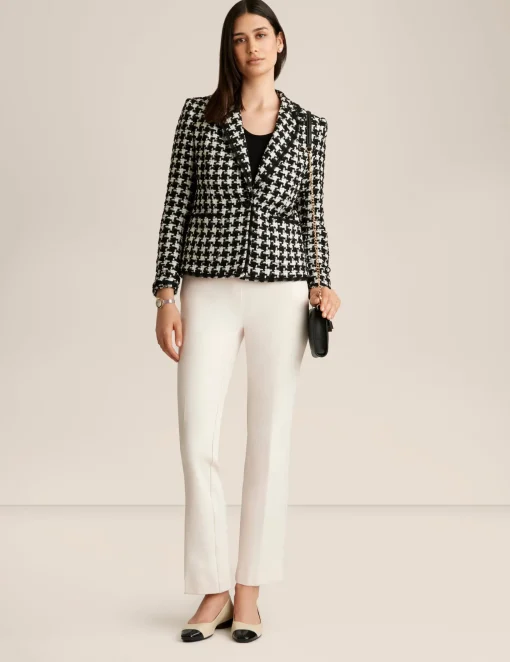 Online Anne Klein Tweed Patch Pocket Jacket Anne Blk/Anne Wht