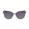Best Anne Klein Two-Tone Metal Square Sunglasses