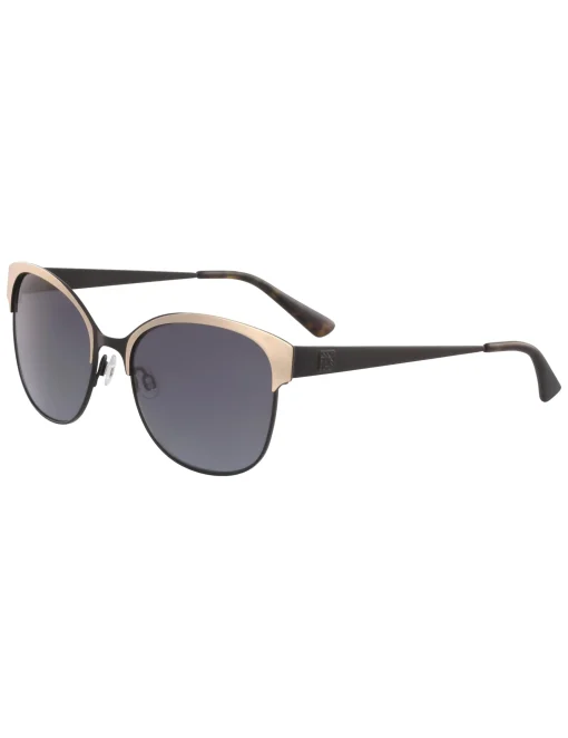 Best Anne Klein Two-Tone Metal Square Sunglasses