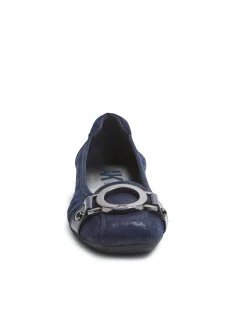 New Anne Klein Umeko Flat-Wide DARK NAVY