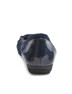 New Anne Klein Umeko Flat-Wide DARK NAVY