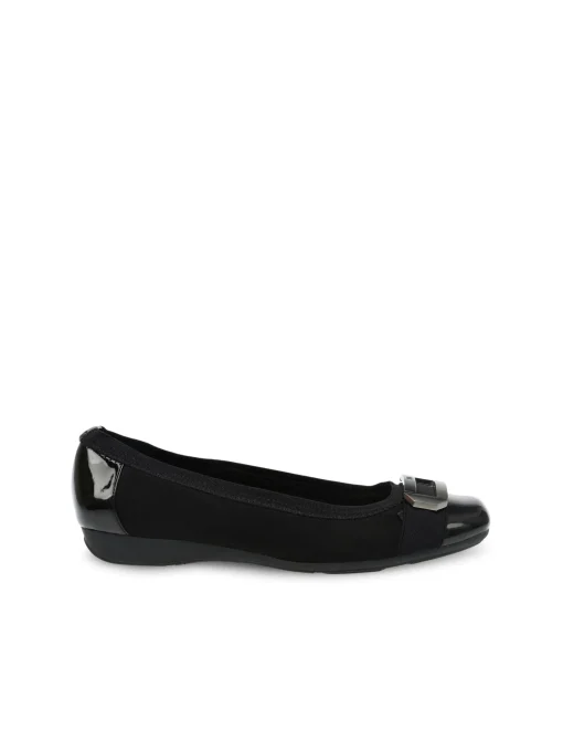 Sale Anne Klein Uplift Flat BLK/WHT SNAKE