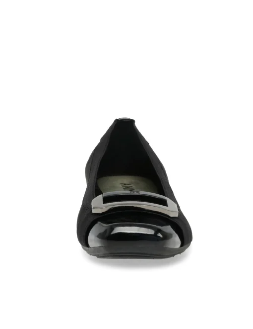 Sale Anne Klein Uplift Flat BLK/WHT SNAKE