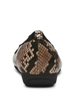Sale Anne Klein Uplift Flat BLK/WHT SNAKE