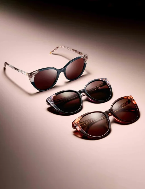 Fashion Anne Klein Uplifting Rounded Cat-eye Sunglasses BLACK