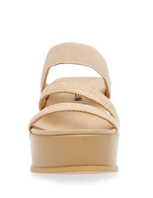 Clearance Anne Klein Velma Flatform Sandal- Sale Natural Raffia