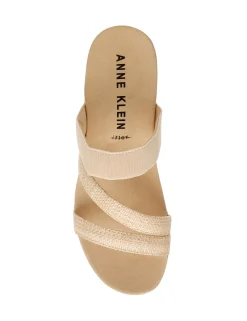 Clearance Anne Klein Velma Flatform Sandal- Sale Natural Raffia