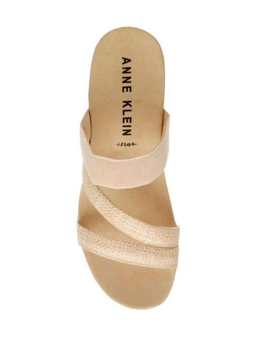Clearance Anne Klein Velma Flatform Sandal- Sale Natural Raffia