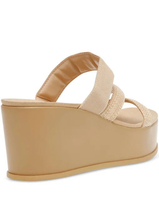 Clearance Anne Klein Velma Flatform Sandal- Sale Natural Raffia