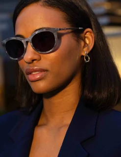 Online Anne Klein Vintage Rounded Rectangle Sunglasses