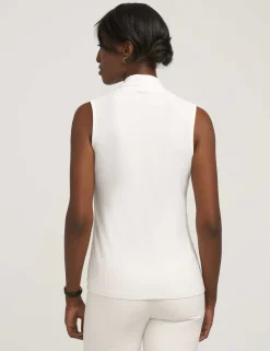 Online Anne Klein V-Neck Triple Pleat Top