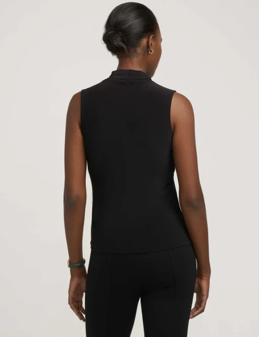 Online Anne Klein V-Neck Triple Pleat Top