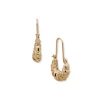 Best Sale Anne Klein Weave Elongated Hoop Earrings