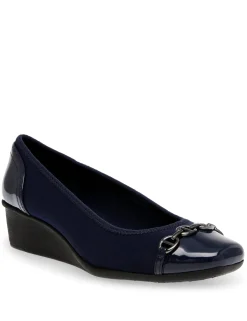Sale Anne Klein Webster Wedge- Sale Navy Multi