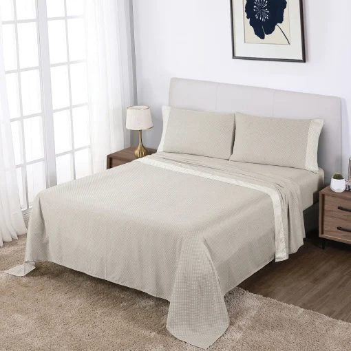 Best Sale Anne Klein Westhill Dot Sheet Set Oat
