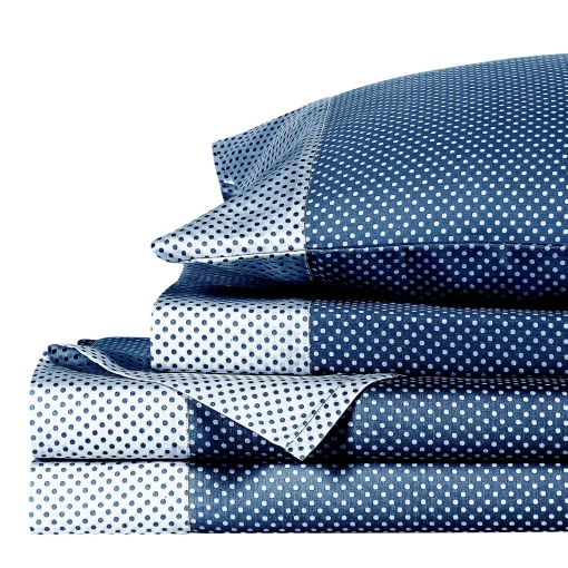 Best Sale Anne Klein Westhill Dot Sheet Set Navy
