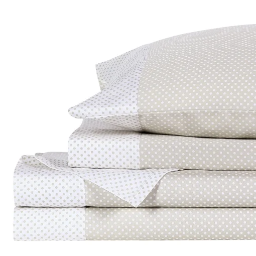 Best Sale Anne Klein Westhill Dot Sheet Set Oat