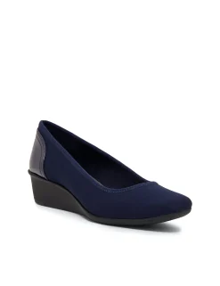 Sale Anne Klein Wisher Wedge- Sale Navy Multi Fabric