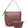 Cheap Anne Klein Woven Hobo With Detachable Pouch