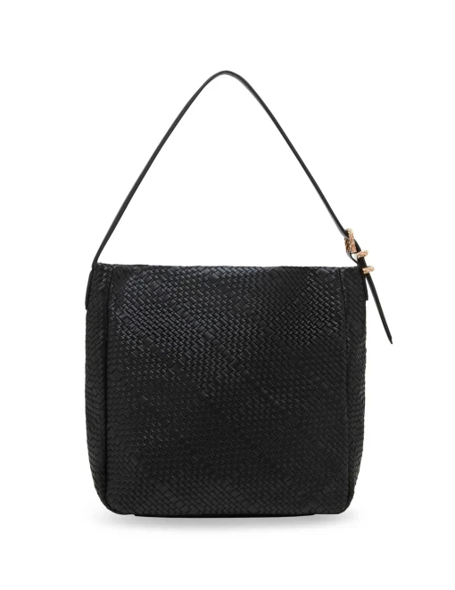 Fashion Anne Klein Woven Hobo With Detachable Pouch