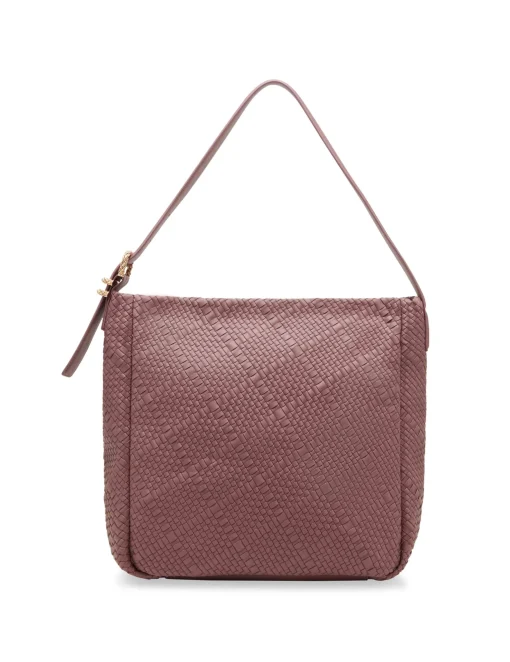 Fashion Anne Klein Woven Hobo With Detachable Pouch